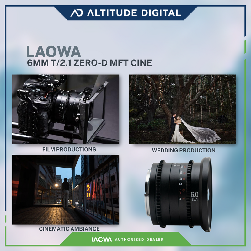 Laowa 6mm T2.1 Zero-D MFT Cine Lens (Pre-Order)