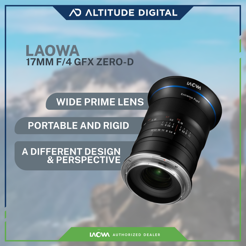 Laowa 17mm f/4 GFX Zero-D Fuji Gfx Mount (Pre-Order)