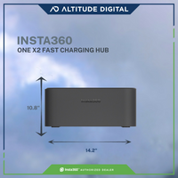 Compact fast charging hub for the Insta360 ONE X2 Battery