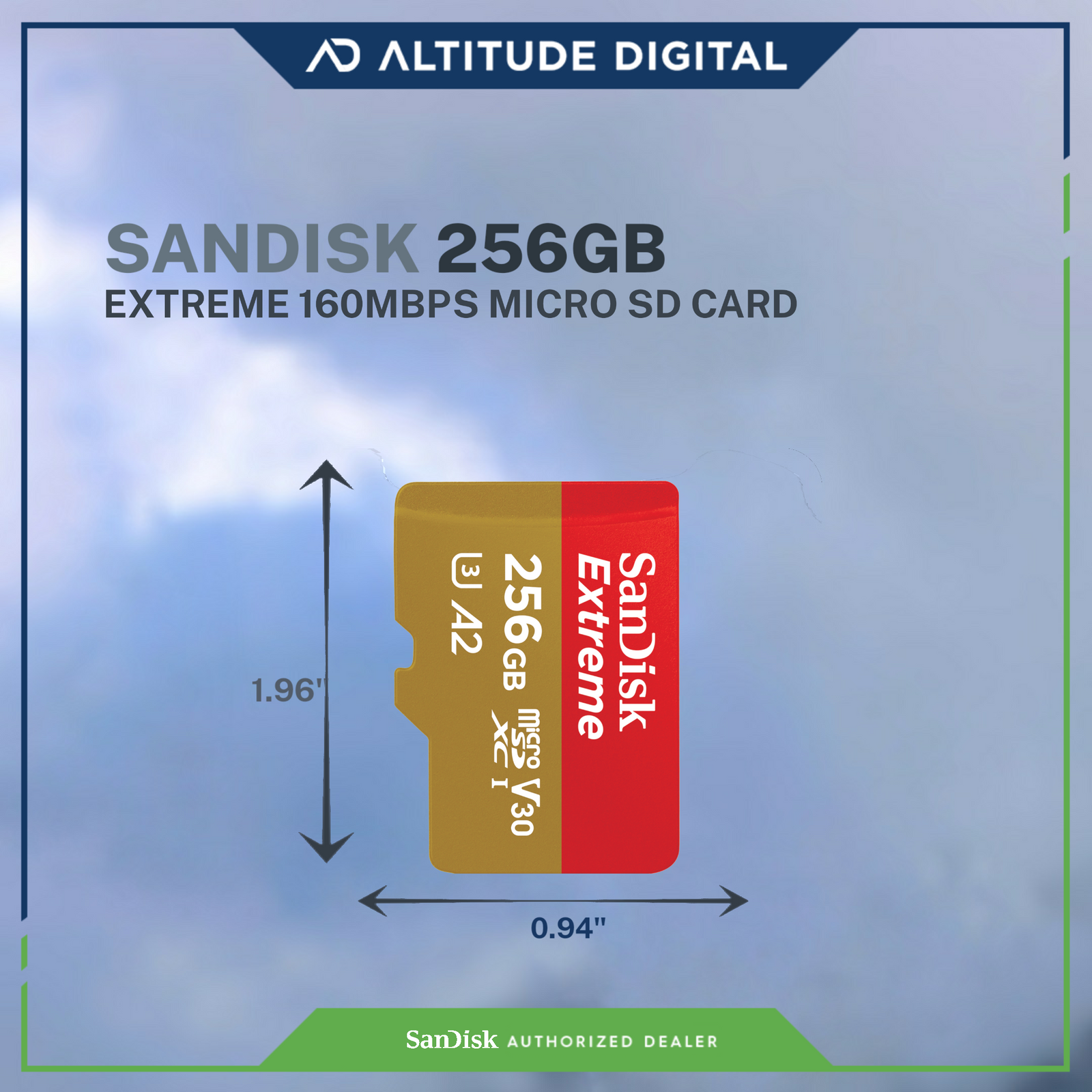 SanDisk 256GB Extreme microSDXC UHSI Memory Card