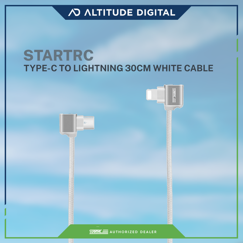 1109112 - STARTRC Type-C to Lightning 30cm White Cable (Mavic 3 / Air 2 / Air 2S / MINI 2)