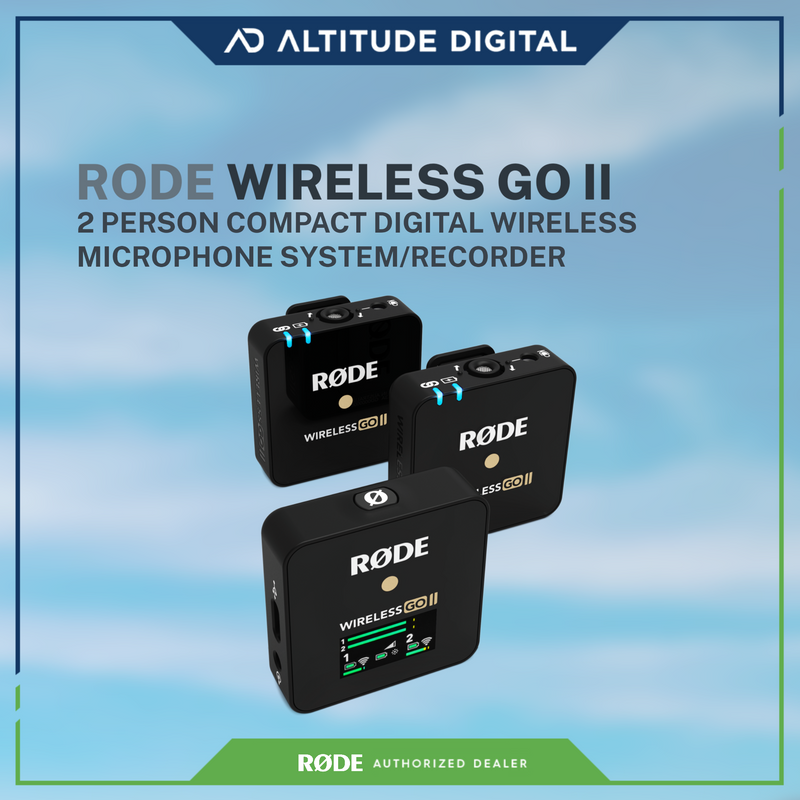 Rode Wireless GO II Single Wireless Mic System/Recorder Bundle w/ Pro Lapel  Mic