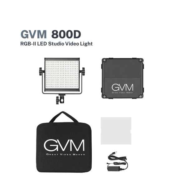 GVM 800D-RGB-II LED Studio Video Light